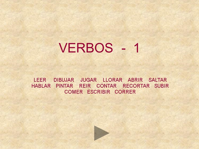 VERBOS  -  1 LEER     DIBUJAR   